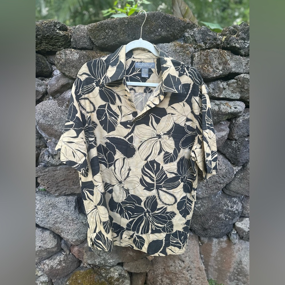 Tori Richard mens aloha shirt Hawaiian casual button down shirt size large